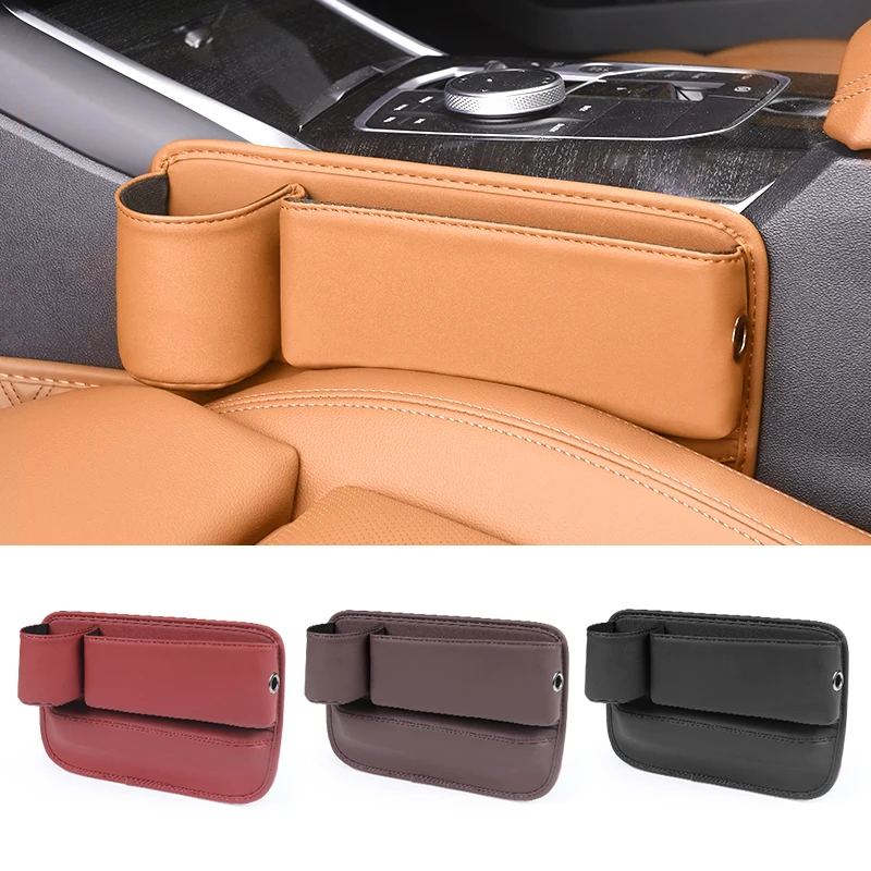 

Universal Car Seat Storage Box Auto Seat Gap Pocket for Wallet Coins Keys Card Cup Phone Holder Interior Organizer Accessories
