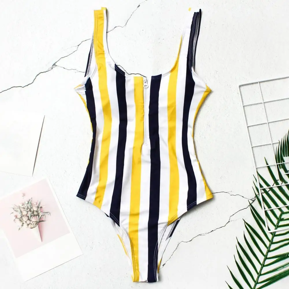 

Simple Women Swimsuit Dot Ladies Bathing Suit High Waist Sexy Bikini