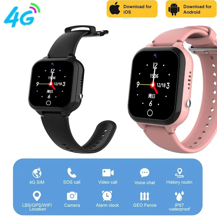 

Оригинальные Детские Водонепроницаемые Смарт-часы с поддержкой 4G, Sim, LT36, Wi-Fi, LBS-позиционирование