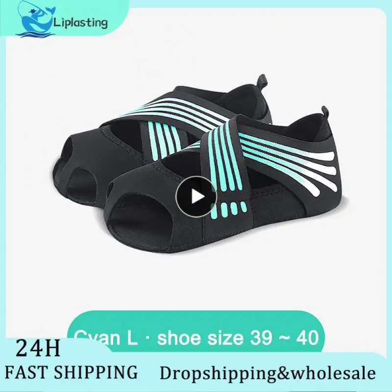 

Yoga Shoes Slip Resistance Absorb Sweat Without Jamming Soft Bottom Pilates Shoes Five-finger Training Dance Backless Footwear