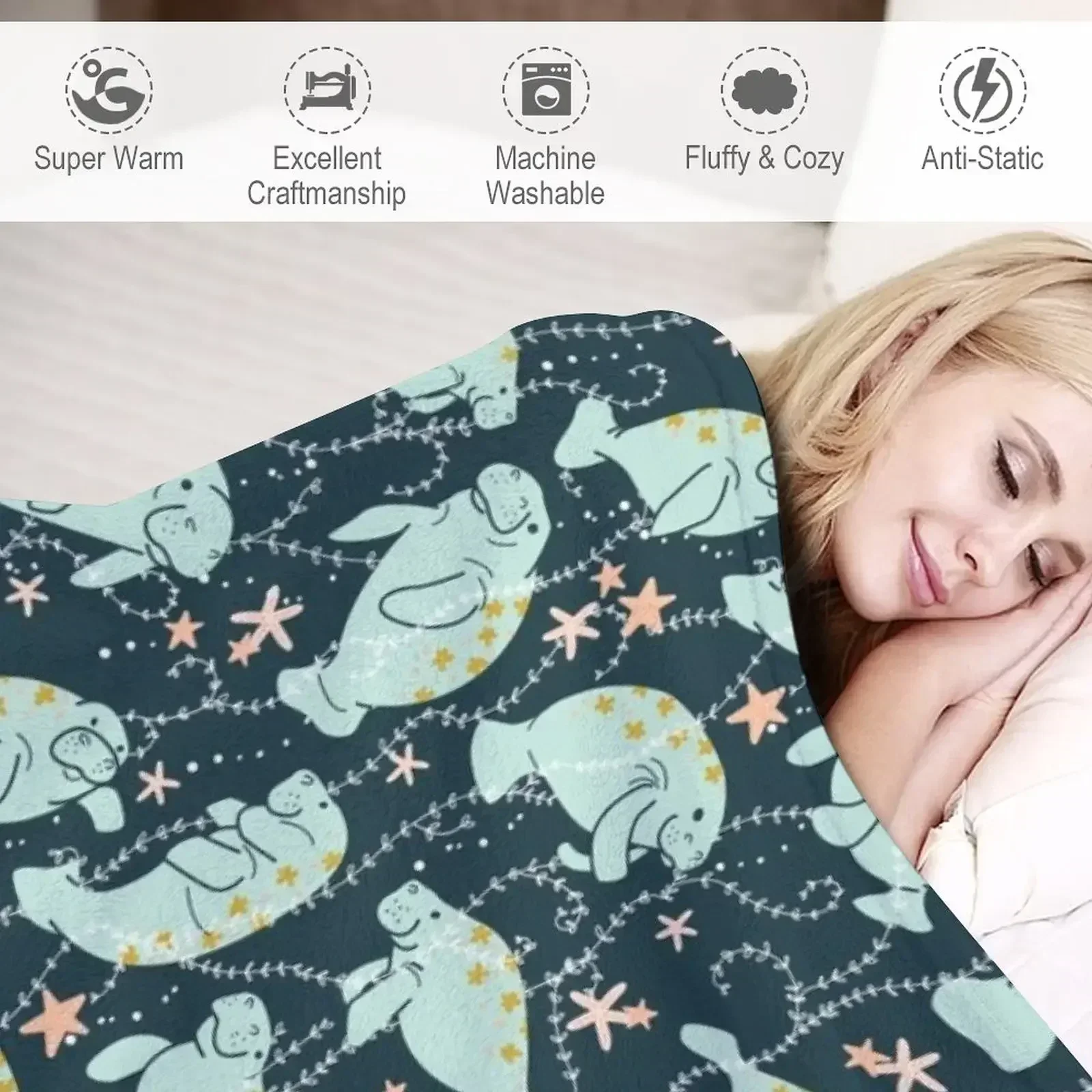 Oh the Hue-Manatee: Бирюзовое одеяло Одеяла для волос и одеяла