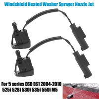 1 pair windshield heated washer sprayer nozzle jet 61667046060 for bmw 5 series e60 e61 2004 2010 525i 528i 530i 535i