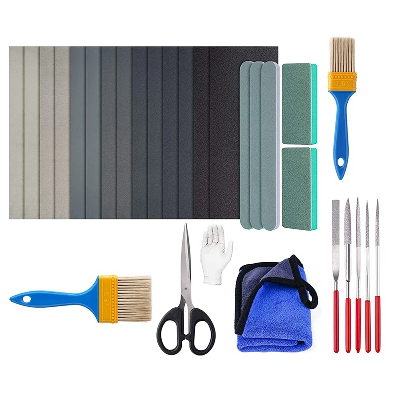 

Resin Polishing Kit,33Pc Resin Supplies With Sandpaper,Resin File Kit,For Epoxy Resin,Jewelry Making Supplies,Resin Mold