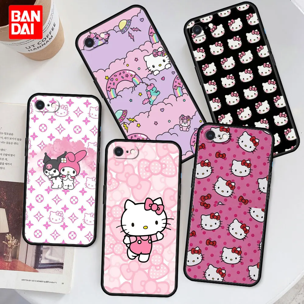 

Cover Case for iPhone SE 6 6S 7 8 Plus X XS XSMax XR 6Plus 6SPlus 7Plus 8Plus Armor Protection Trend Cute Hello Kitty Anime