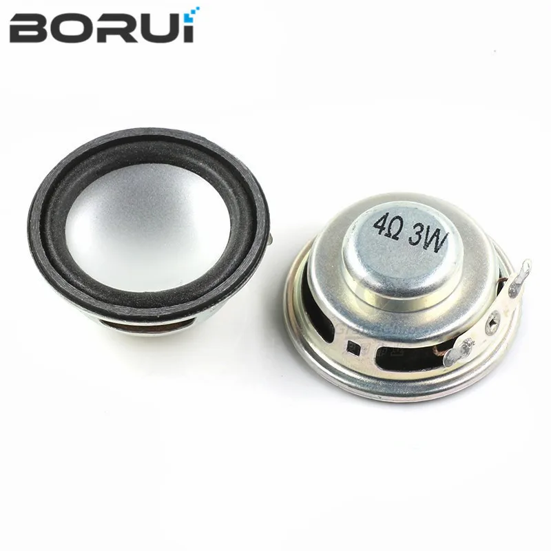 

2PCS/Lot High Quality Speaker Horn 3W 4R Diameter 4CM 5CM 40MM Mini Amplifier Rubber Gasket Loudspeaker Trumpet White