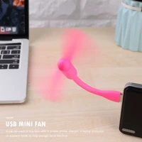 creative usb fan flexible bendable mini fan for power bank laptop pc ac charger computer portable cooler summer travel fans