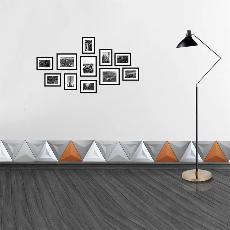 

Triangle Silicone Mold DIY Cement Plaster Mould Home Decoration TV Background Wall Brick Molds Decorative Stone Tile Mold