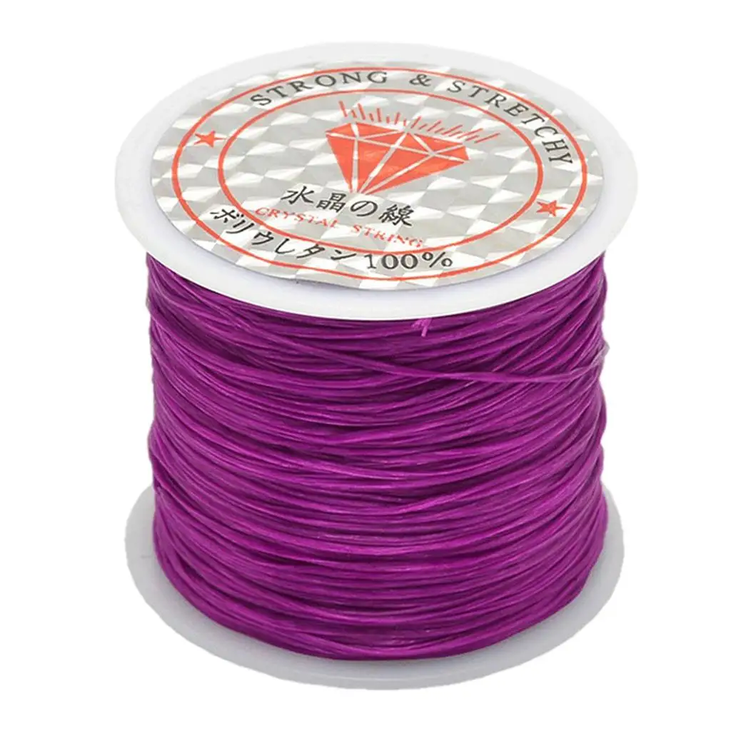 

0.5mm Elastic Bracelet String Cord Stretch for Jewelry Making and Bracelet Making Beading Crafting DIY ( 50 Meters/Roll)