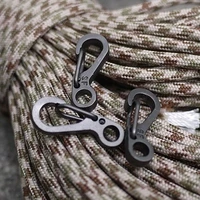classic simple mini spring buckle umbrella cord clasp key ring key ring metal key pendant