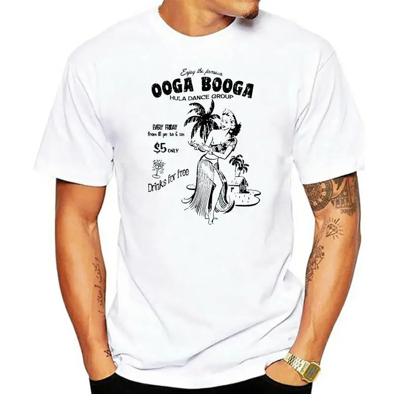 

Футболка унисекс для девочек с принтом OOGA BOOGA HULA, остров алохи, Тики, нитка, ресторан, Карибский пляж