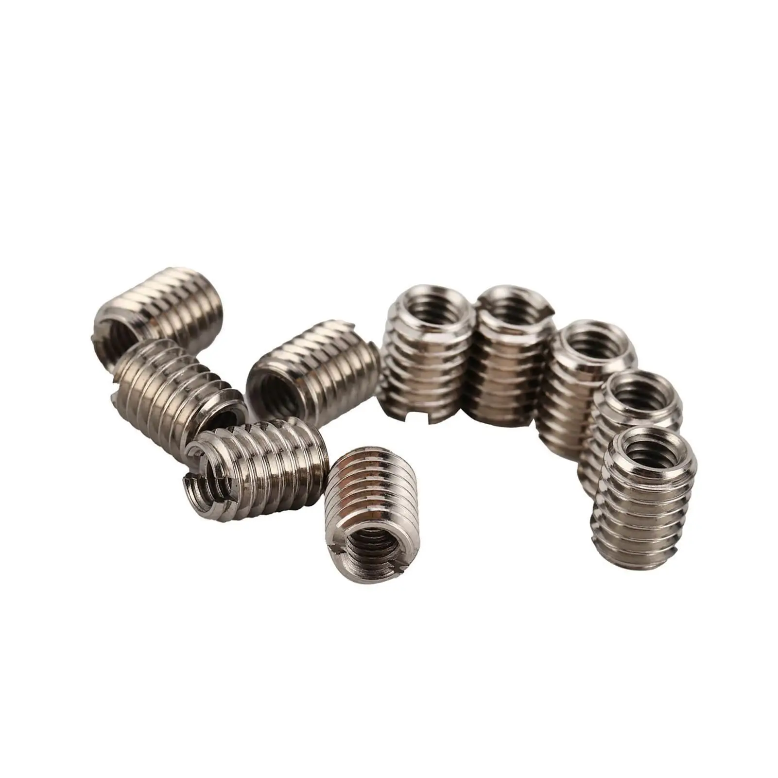10 шт. резьбовые вставки из нержавеющей стали переходные гайки от M4x0 7 до M6x1 0 длина