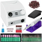 Электрическая дрель для ногтей 35000 обмин маникюрная мельница набор для ногтей керамическая дрель для маникюра педикюра Гель-лак пилка для ногтей набор инструментов