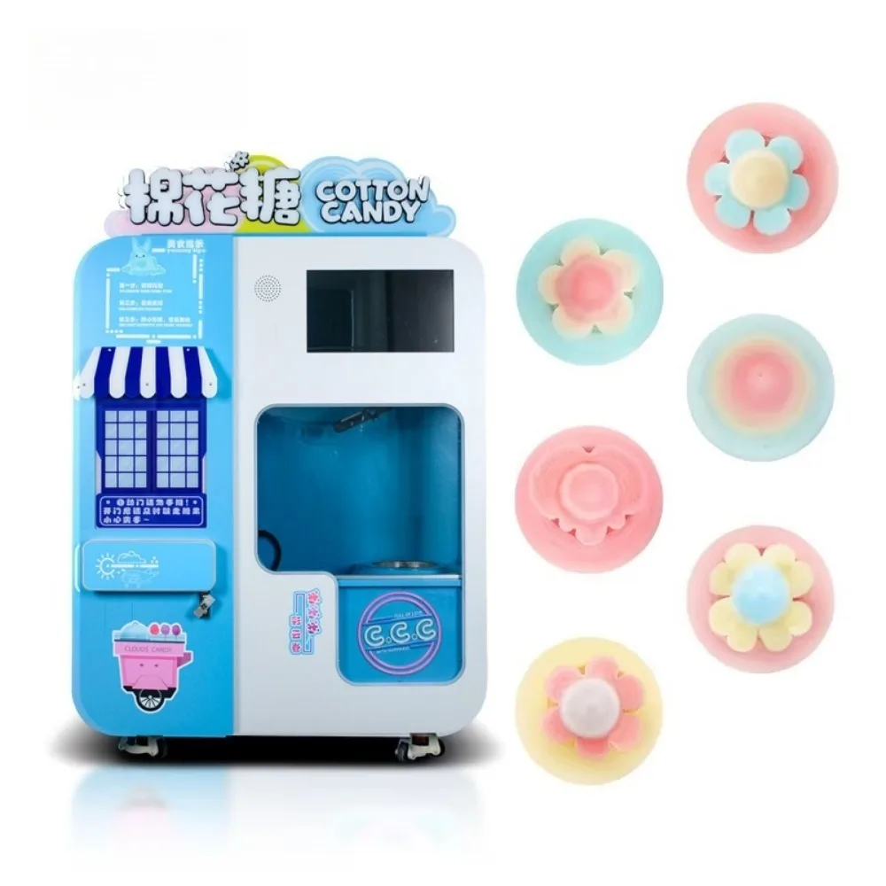 Электрический торговый автомат для производства сладкой ваты автоматический