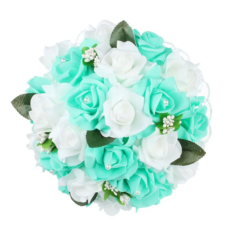 Свадебный букет искусственные шелковые цветы для невесты букеты из пенопласта
