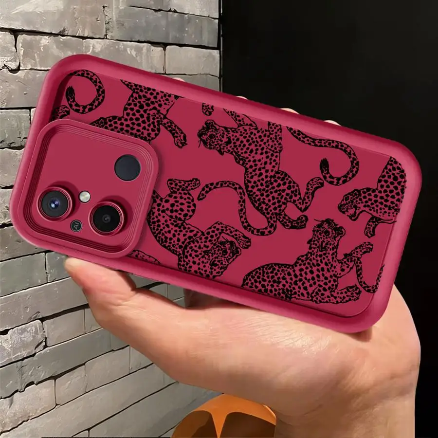 Фото Мягкий чехол для телефона Xiaomi Poco X3 X5 X4 GT M3 Pro Animal Leopard №2