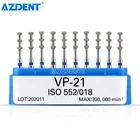 AZDENT Dental FG, алмазные боры, фотоглубина, маркировка, средний Грит 1,6 мм для высокоскоростного наконечника, макс. 300000 VP-21