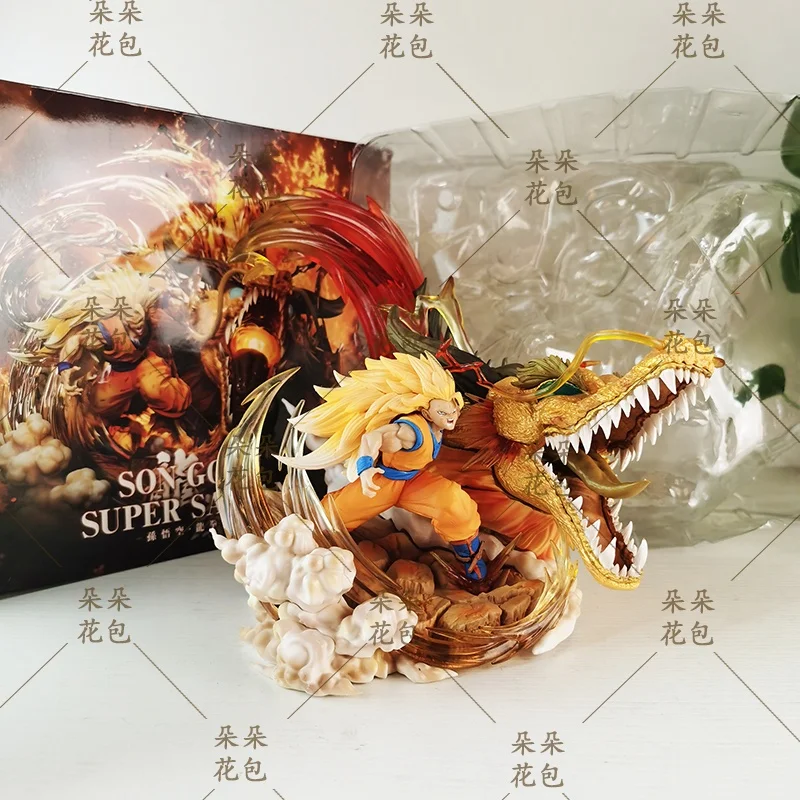 22 см Dragon Ball аниме периферийная модель Ls Super Sun Goku Boxing Outbreak сцена статуя Gk