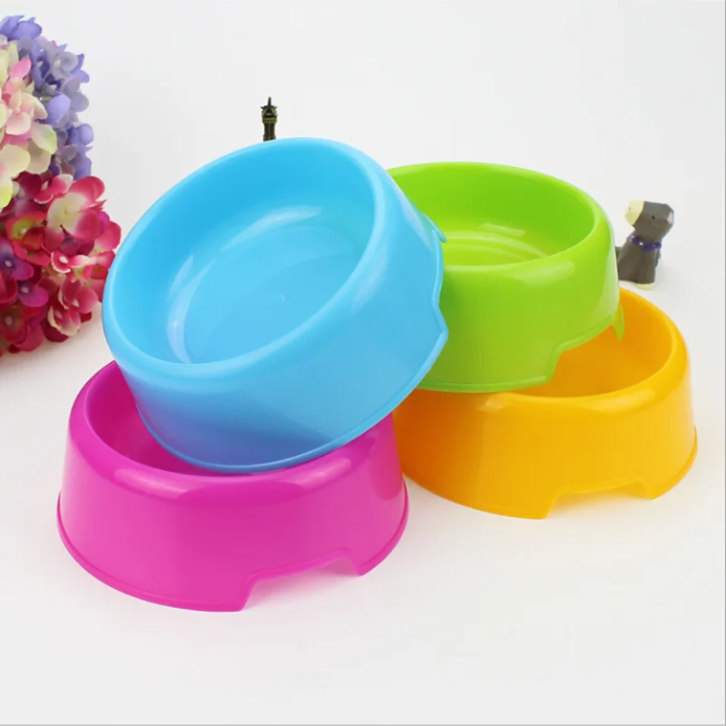 

Safety Cute Multi-Purpose Candy Color Plastic Dog Bowls Feeding Water Food Puppy Feeder Cat Dog Bowls Pet Feeding Supplies
