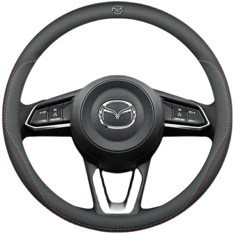 

Premium Leather Car Steering Wheel Cover for Mazda 6 3 2004 -2010 2011-2015 Interior Auto Accessories