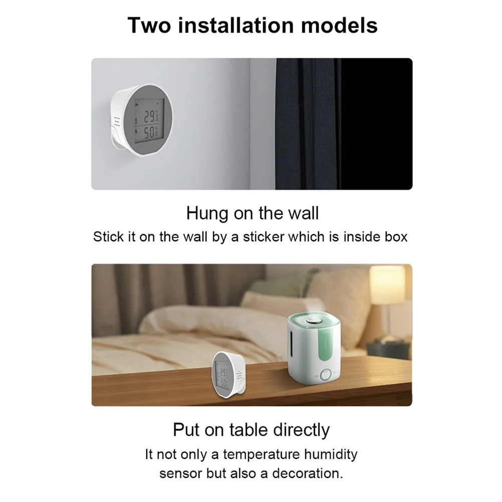 Для Tuya Wi-Fi удаленный монитор термометр гигрометр температура в помещении