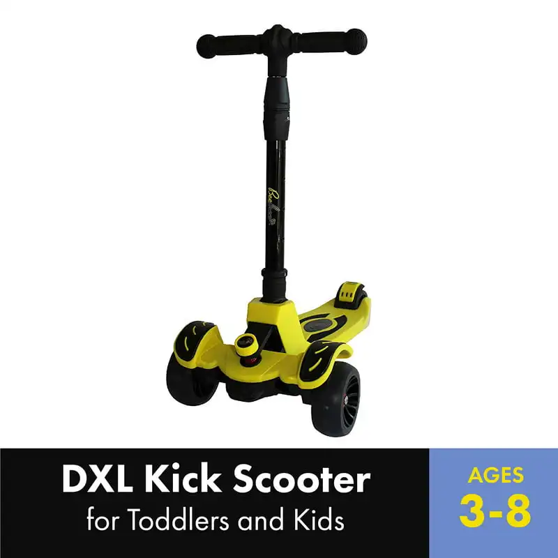 

Kick Scooter for Toddlers and Kids, 3-8 Years Old, Foldable with Adjustable Handle Bars