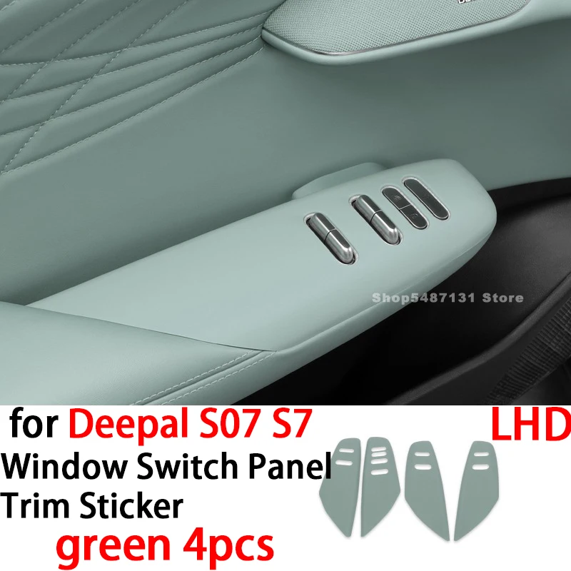 

Кнопка управления окном автомобиля, крышка переключателя окна, накладка на панель, наклейка для Deepal S07 S7, аксессуары для интерьера 2023 2024 2025 для LHD