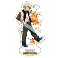 my hero academia anime character keychains acrylic desk stand ornament jewelry teens fans friend child gift accessories set hot