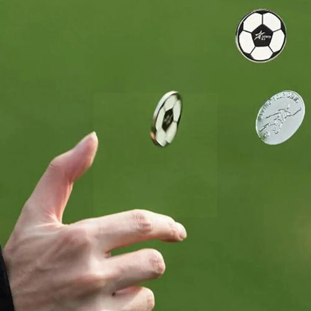 

1pc Sports Football Modetoss Coins Refereeing For Kids Adult Family Outdoor Bar Club Party Game A7v2