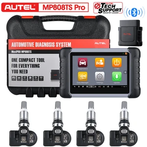 Autel MaxiPro MP808TS Pro OBD2 диагностический сканер и 4 шт MX-датчика, двунаправленное управление с полным TPMS сервисом PK MP808TS