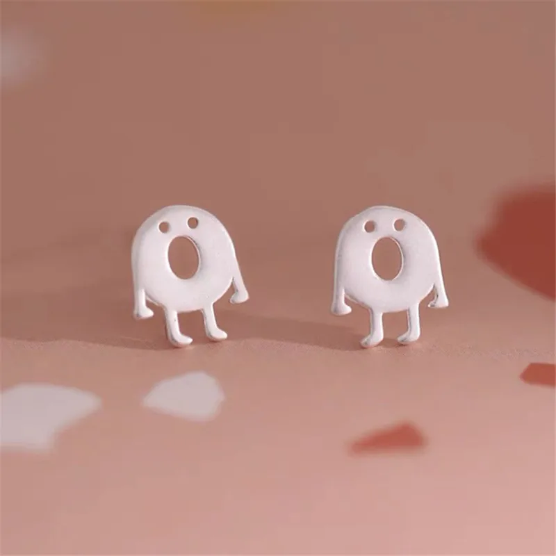 Модные милые геометрические серьги-гвоздики с покрытием для женщин и девочек