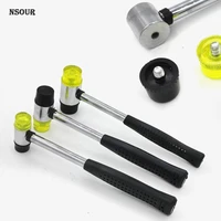 25mm 30mm 40mm rubber hammer double faced work glazing window nylon hammer with round head and non slip handle diy hand tool