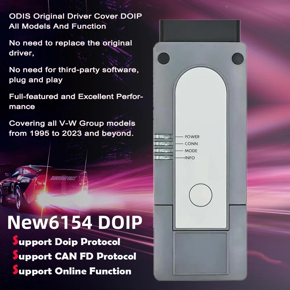 Фото VAS6154A DOIP V23.01 ODIS WIFI Автомобильный диагностический инструмент |   Поддержка CAN FD, DoIP и онлайн-обновлений для автомобилей с OBD2 №4