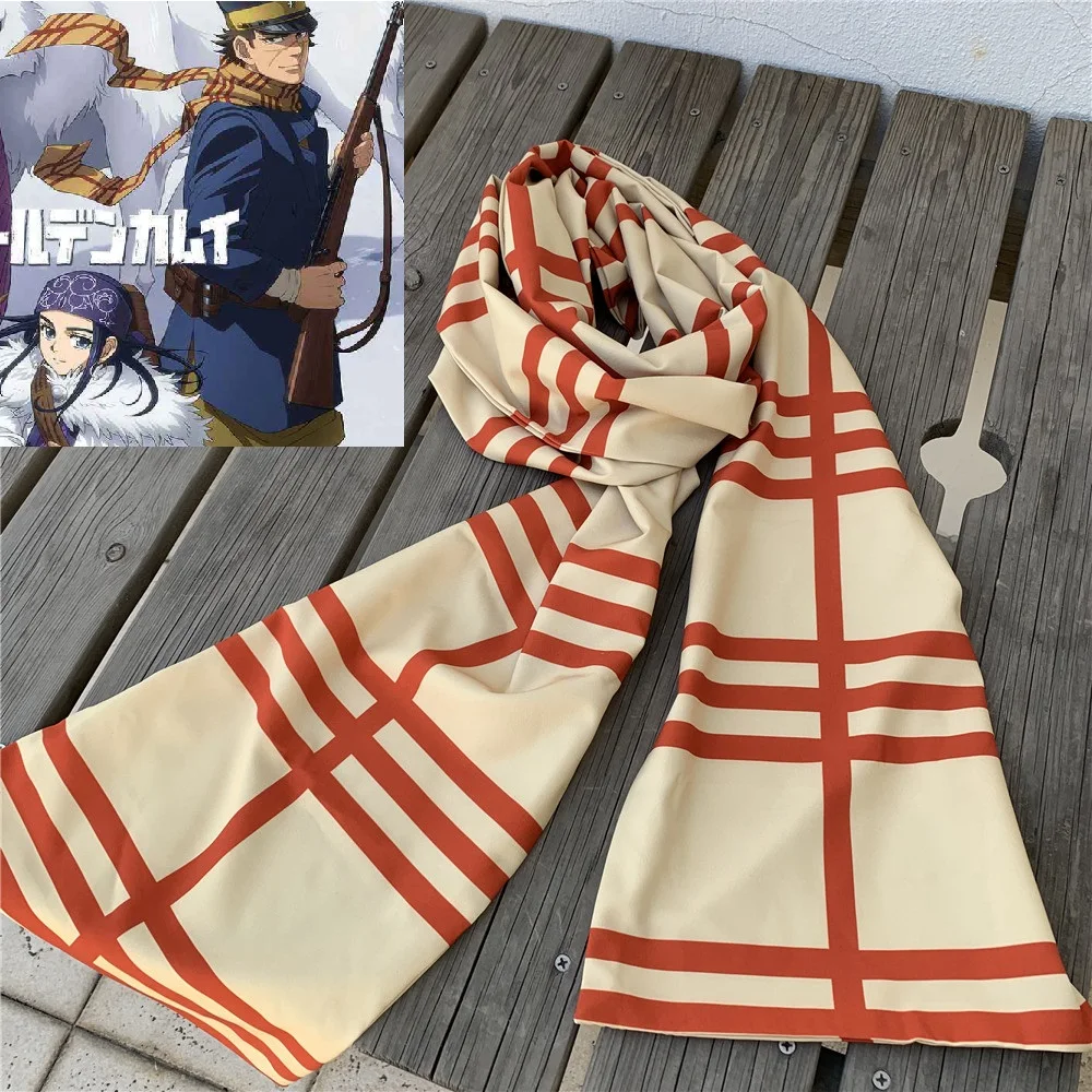 

Аниме Золотой Kamuy Sugimoto Saichi длинный шарф шаль Косплей Костюм 250 см редкая ручная работа