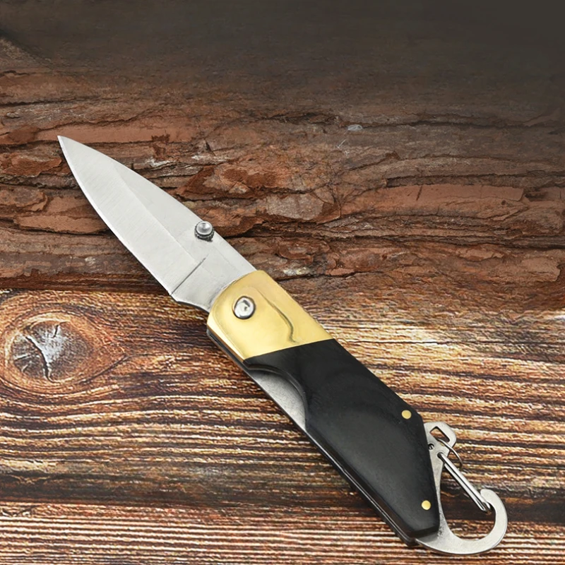

Camping Tactical Folding Knife Mountaineering Portable Survival Multi Functional Hunting Knife High Hardness Fruit Peeling Tool