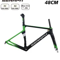 Seraph Brand Green Design V Brake Rim Brake Carbon Aero Bike Frame TT-X1 BB86 Max Tire 700*28C