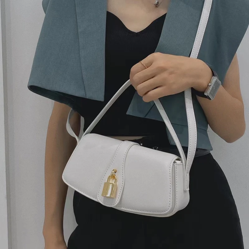 

Women's Genuine Leather Classic Retro Square Bag Trendy Fashion Lock Design Small Square Bag Shoulder Crossbody Bag 2022 New Hot