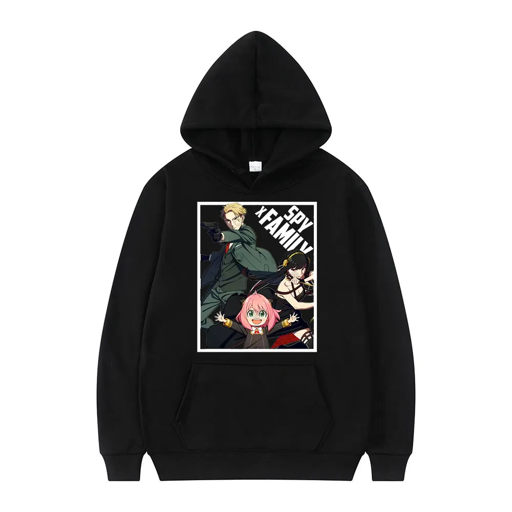 

Толстовка унисекс свободного покроя с капюшоном, худи с рисунком персонажа из аниме «шпионская семья ани», худи