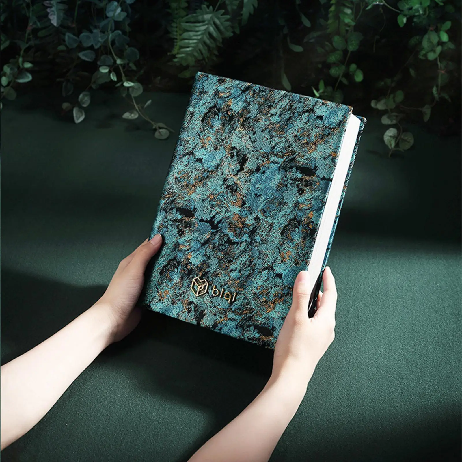 

Book Shaped Earring Ring Necklace Jewelry Box with Magnetic Induction Lock Soft Velvet Lining Simple Compact Design Fashion