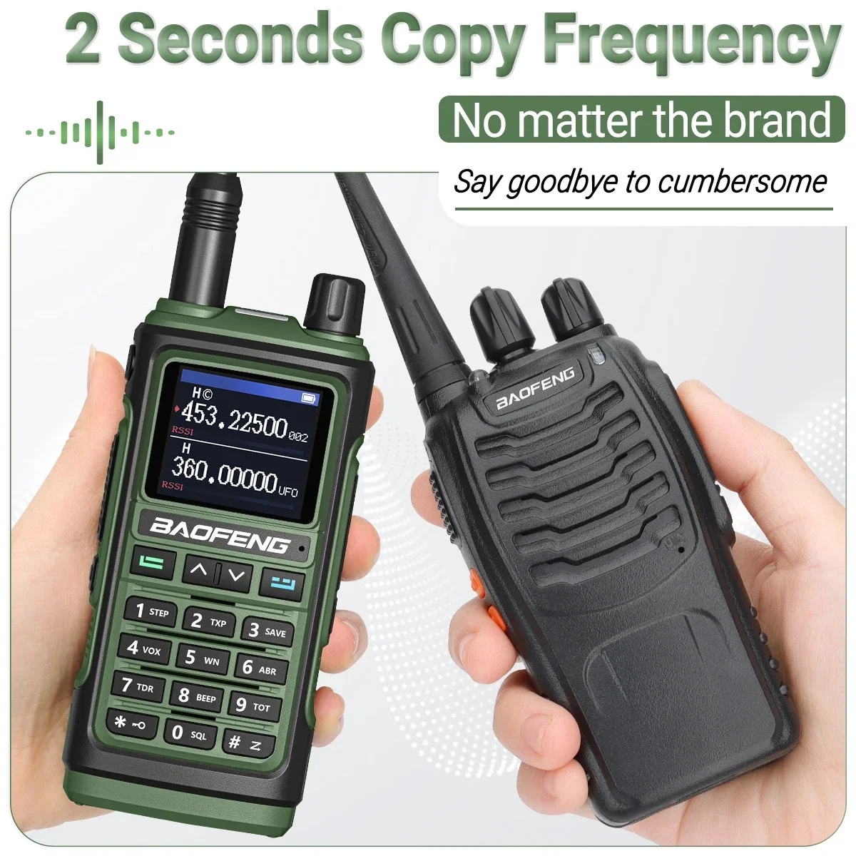 2 шт. Baofeng UV-17 Pro Max Volledige Luchtband Walkie Talkie Multi-Band Draadloze Kopieerfrequentie Type-C Lange Afstand