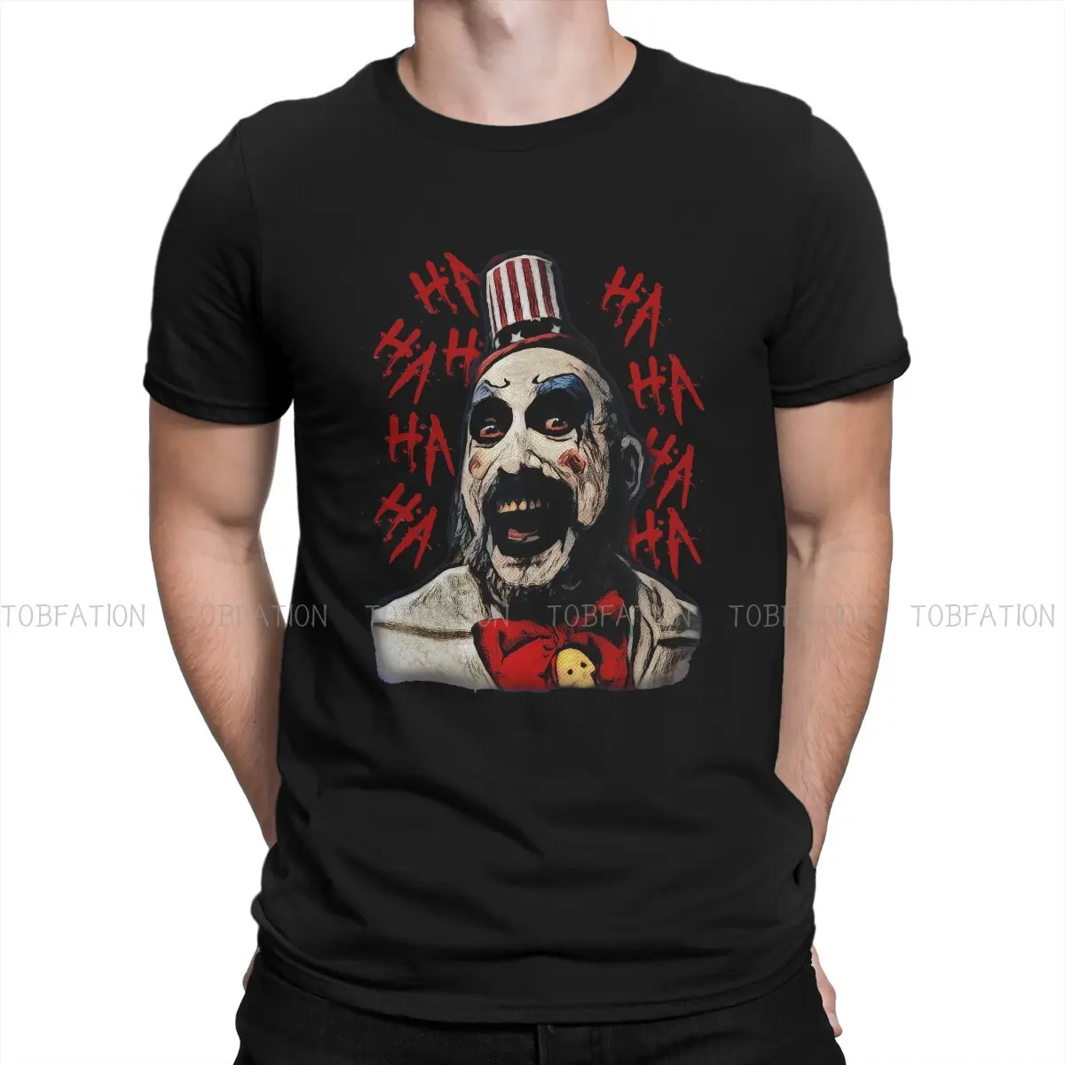 

Captain Spaulding Funny House Of 1000 Corpses Horror Movie Tshirt Top Cotton Large Crewneck Men's Clothes Graphic Men T shirt