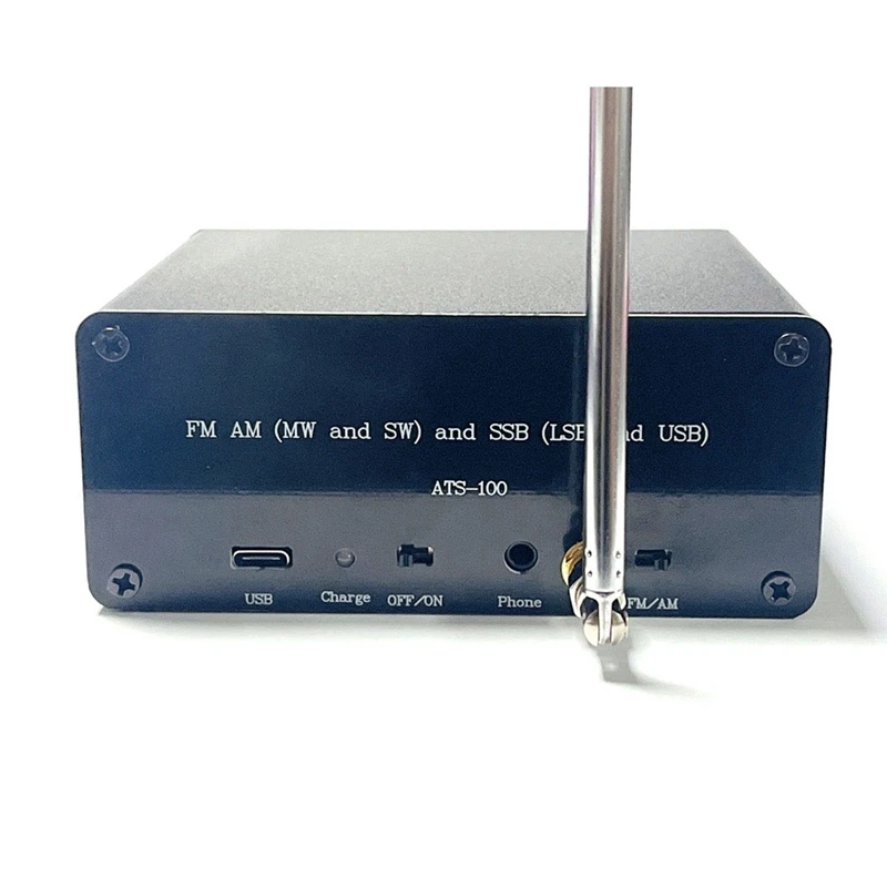Обновление всех принимаемых диапазонов Si4732 RDS стерео радиоприемник DSP FM AM LW(MW SW) SSB +2.4-дюймовый сенсорный ЖК-дисплей +прутовая антенна +аккумулятор.