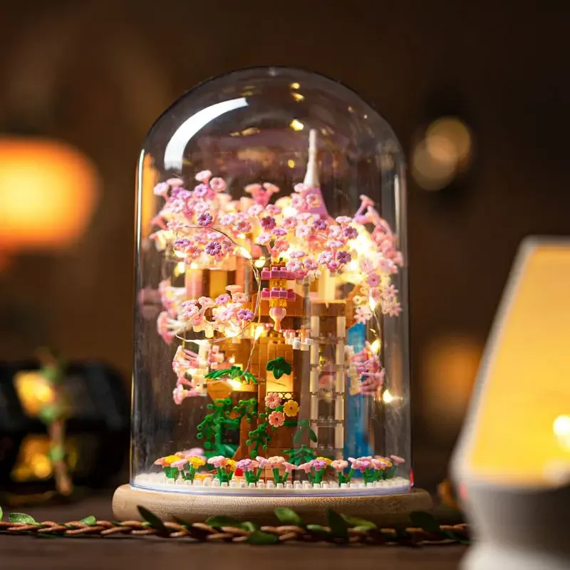 Набор Строительных Блоков Серии Sakura Bonsai - Древняя Китайская Архитектура Стиль Perky