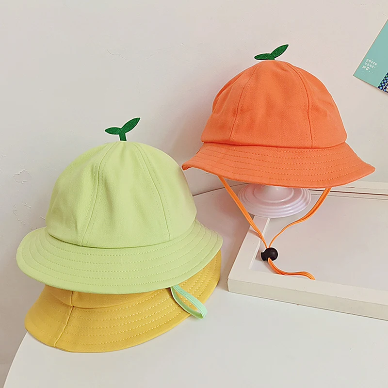 

Весенняя Панама для детей ясельного возраста, детские шапки с кулиской, шляпы в рыбацком стиле, хлопковая пляжная Солнцезащитная шапка для мальчиков и девочек, детская зеленая Панама