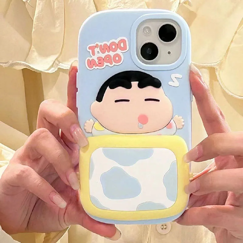 

Kawaii Crayon Shinchan Clear Phone Case for Iphone 14 11 Pro Max 13 12 Mini Xr Xs X 8 7Plus Se Clear Soft Silicone Cover Gift