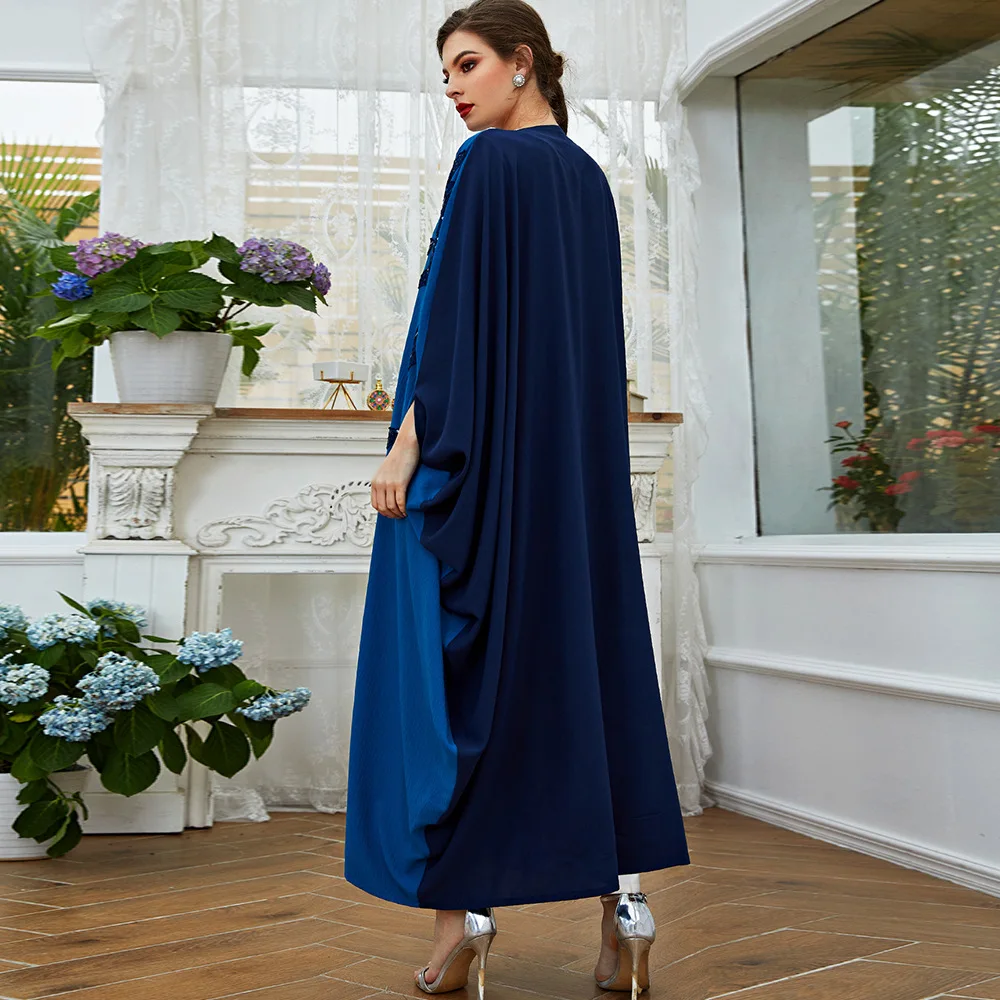 Caftan Marocain Muslim Abaya Dress Dubai Turkey Islam Arabic Djellaba Kaftan Robe Longue Kimono Femme Musulmane Abayas For Women