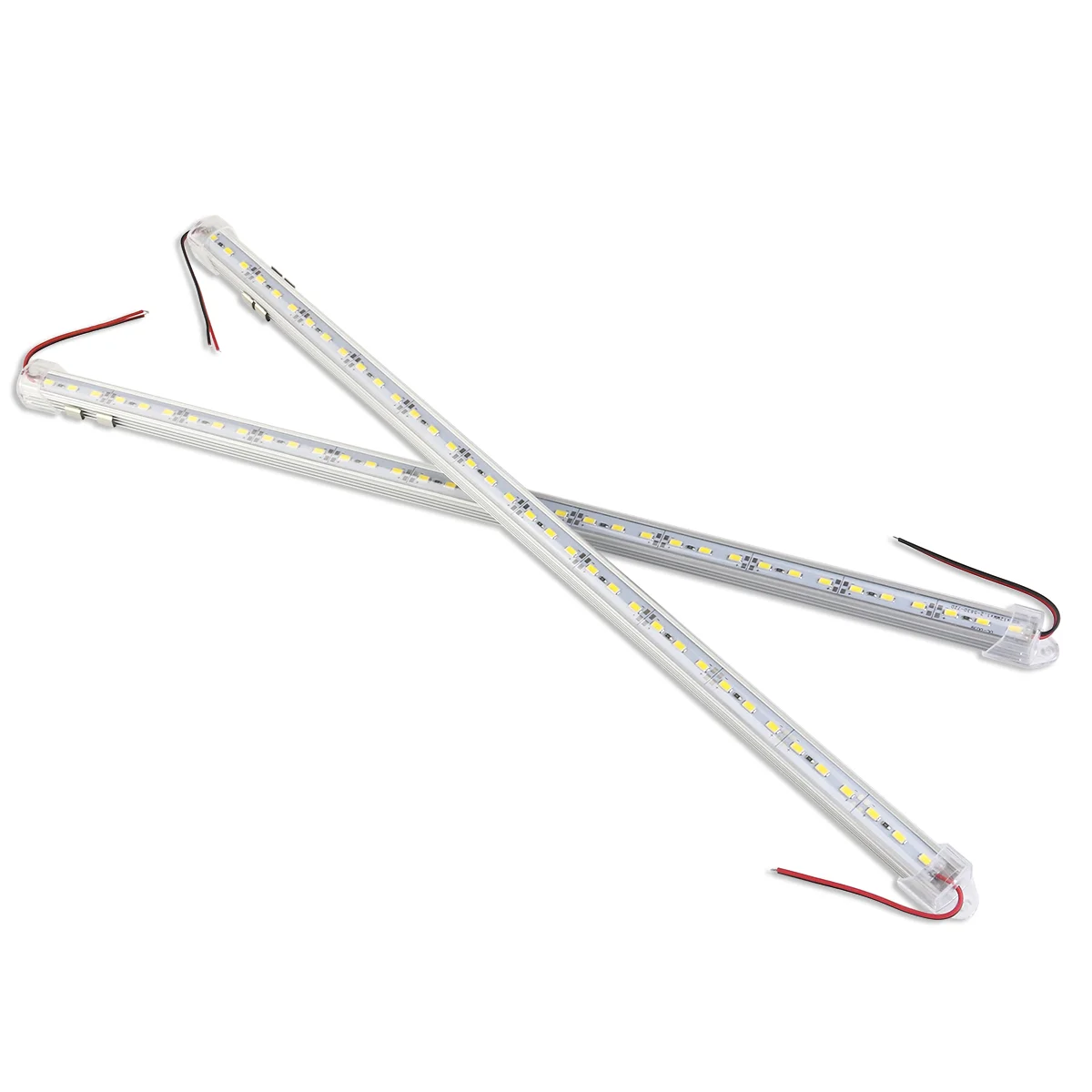 

WINOMO 2pcs DC 12V 50CM Aluminium Rigid LED Strip Bar Light (White)