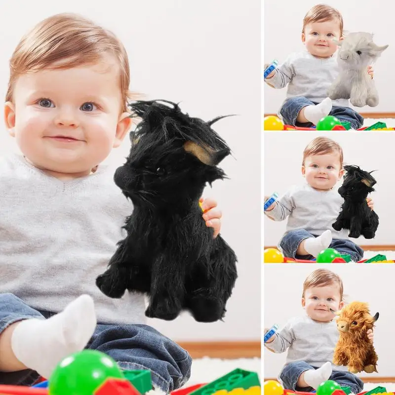 

Highland Cow Plush Toy Soft Stuffed Highland Cow Plush Toy Kawaii Kids Baby Gift Plushie Gift For Kids Boys Girls Home Room