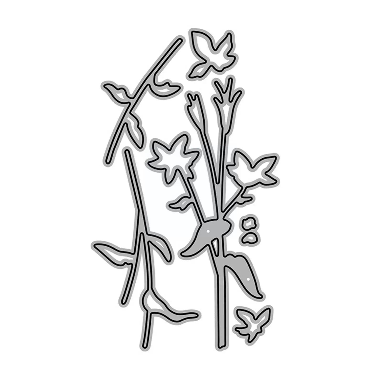 

Craft Metal Cutting Dies Cut Die Mold Flower Branch Knife Paper Scrapbook Stencils Blade Decoration Craft Mould Dies Punch U5c7