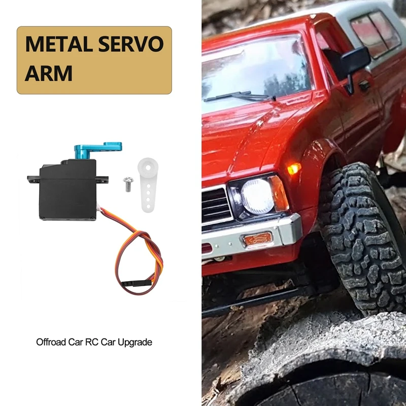 Трехпроводной сервопривод с металлической шестерней для Wltoys 144001 A959-B A979-B RC Off Road Car