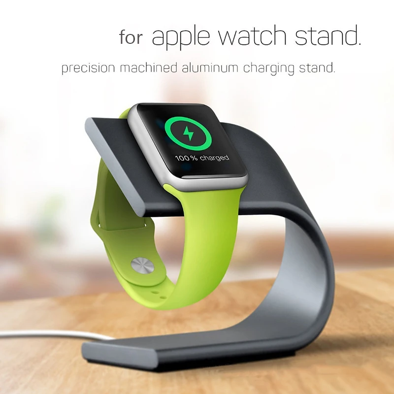 

Simple Alloy U-shaped Smart Watch Desktop Stand Charging Bracket for iwach Apple Watch 7 SE 6 5 4 3 2 Sense of technology Stand